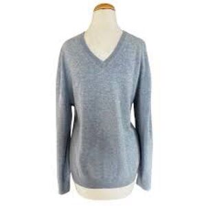 Jos. A. Bank mens blue cashmere V-Neck Sweater size XL